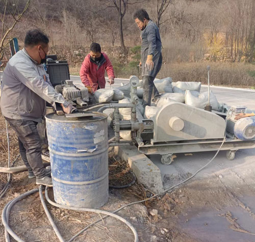 潮安路面下沉注浆